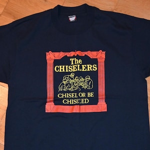 1980&#39;s The CHISELERS vintage NYC punk rock concert tour 80&#39;s Rare original band tee t-shirt (XL) X-Large CbGb Screen Stars Vtg Tshirt GiFT