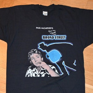 1984 PAUL McCARTNEY vintage concert 80&#39;s Tour rare original rock tee t-shirt (S/M) Medium Wings The Beatles mens tshirt 80s 1980s GiFT
