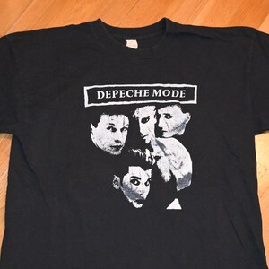 1980's DEPECHE MODE vintage rare 80's Tour original concert rock band new-wave tee t-shirt (XL) X-Large 80s 90s tshirt vtg Gift