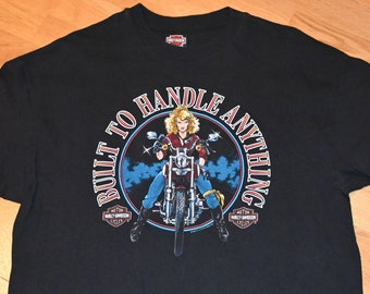 1990's HARLEY DAVIDSON vintage 1993 Honolulu Hawaii original biker motorcycle dealership tee t-shirt tshirt (XL) X-Large 80s 90s David Mann