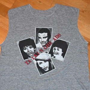 1983 TALKING HEADS vintage Rare! original 1980&#39;s new-wave punk-rock concert tour tee t-shirt (L/XL) X-Large tshirt 70&#39;s 80&#39;s Nyc Cbgb&#39;s GiFT