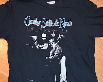 Vintage CSN Crosby Stills and Nash T Shirt - Etsy