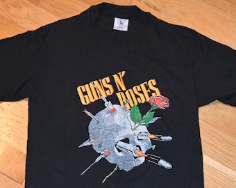1980's GUNS N' ROSES Vintage Rare Original 1988 TOUR Rock Metal