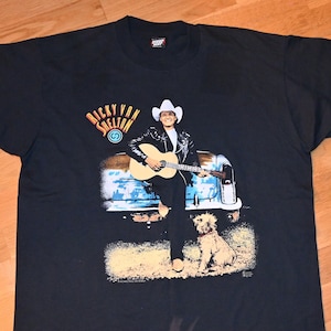 1991-1992 RICKY Van SHELTON vintage concert tour rare country rock tee t-shirt tshirt (XL) X-Large 80&#39;s 90&#39;s Nashville vtg GiFT