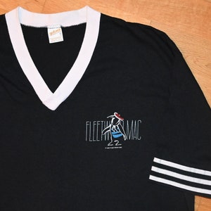 1982 FLEETWOOD MAC vintage rare concert 82 Tour original rock band ringer jersey t-shirt tee (L/XL) X-Large 70s 80s Stevie Nicks tshirt GiFT