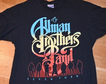 1980's The ALLMAN BROTHERS Band concierto vintage 1990 Tour raro original rock band music tee camiseta (L/XL) X-Large 80's Tshirt Vtg Bros Gift