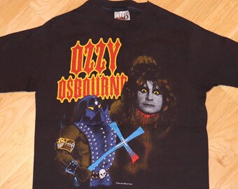 1982 OZZY OSBOURNE vintage rare 80's concert tour original rock metal tee t-shirt MiNT (S) Small Black Sabbath 1980's 1970's tshirt GiFT