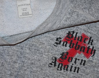 1983 BLACK SABBATH vintage Rare! 80's Concert Tour metal band sweatshirt sleeveless shirt (M/L) Large 70's 1970's 1980's Ozzy Osbourne GiFT