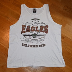 1994 THE EAGLES vintage concert 1990&#39;s Tour original rock band tank-top sleeveless tee t-shirt (XL) X-Large Rare Don Henley Joe Walsh tshirt