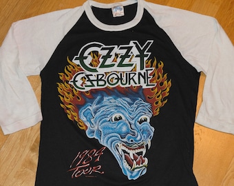 1984 OZZY OSBOURNE Tattoo Tee Vintage Rare Concert Tour Rock 1984 OZZY OSBOURNE Tattoo Tee Vintage Rare Concert Tour Rock