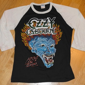 ozzy osbourne baseball shirt