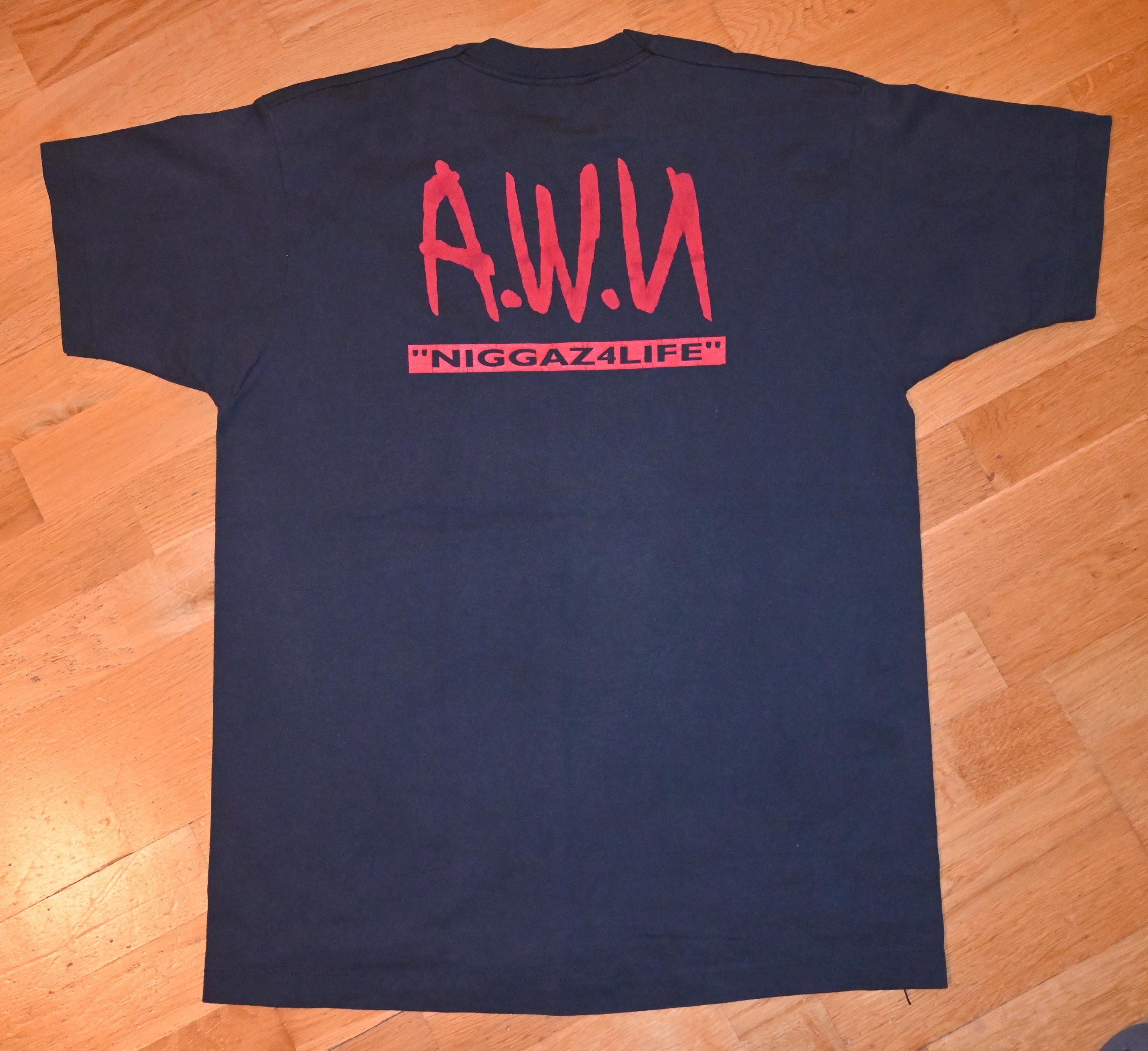 N.W.A 80s 90s NIGGAZ4LIFE Tシャツ N.W.A 80s 90s NIGGAZ4LIFE Tシャツ メンズ