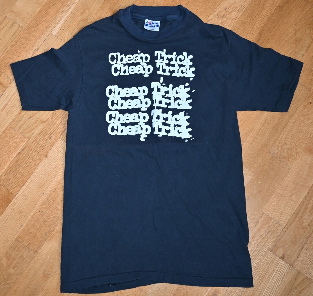 1980's CHEAP TRICK Vintage T-shirt Concert 1989 Tour Rare Original