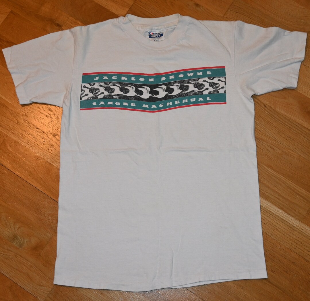 Jackson Browne Sangre benefit concertシャツ Jackson Browne Sangre benefit concertシャツ（Vintage 1970's