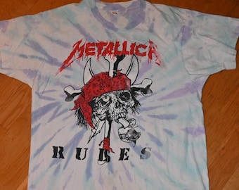 Vintage 90s METALLICA Black Album 1991 Tour Concert T Shirt - Four