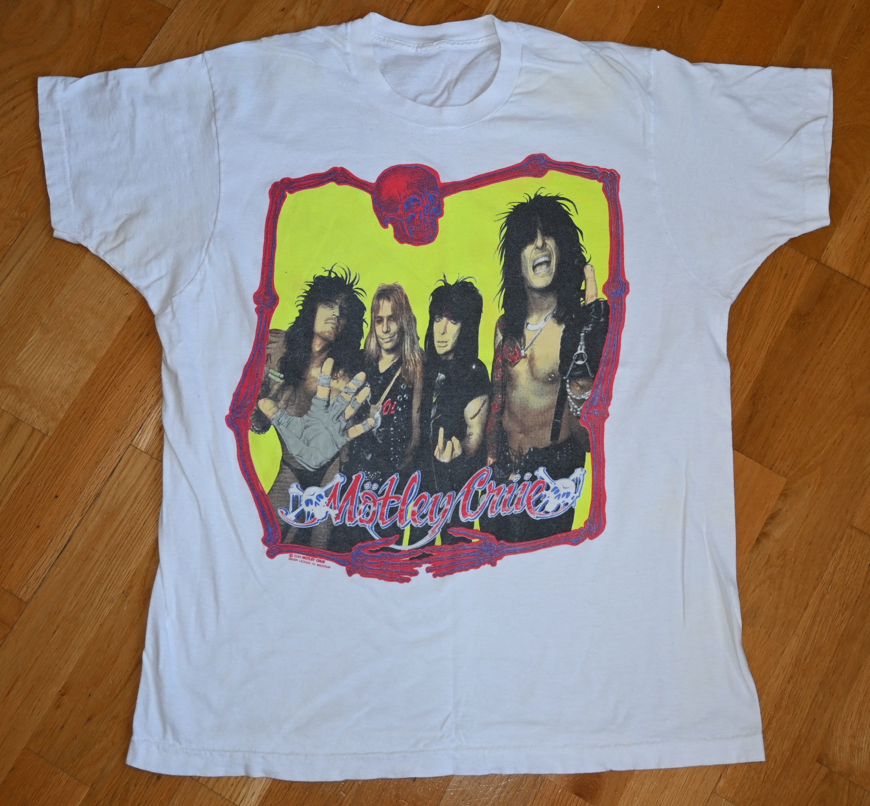 øjenbryn Onset Plantation 1989 MOTLEY CRUE Vintage Rare 1980's Tour Original Glam - Etsy