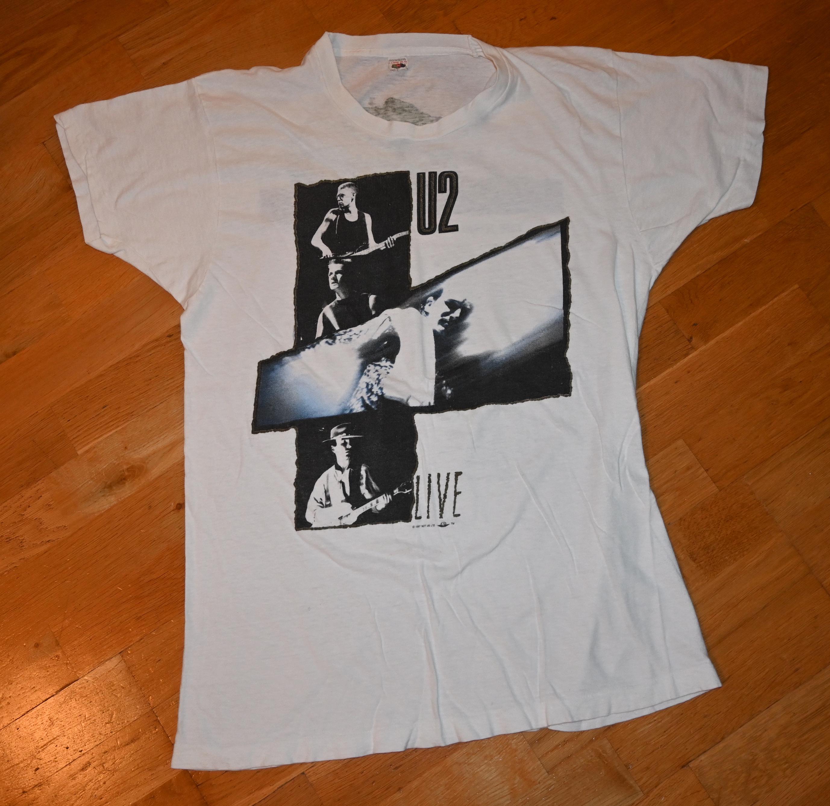 【80's】 U2 JOSHUATREE USA TOUR 87's Tee 1980's U2 Vintage Original 1987 Joshua Tree Fall USA Tour Irish