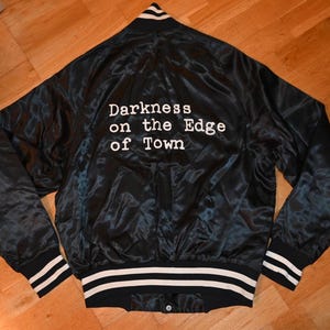 1970's BRUCE SPRINGSTEEN vintage Ultra Rare! original 1978 Darkness on the Edge of Town Concert Tour satin bomber jacket (M/L) Large 70's
