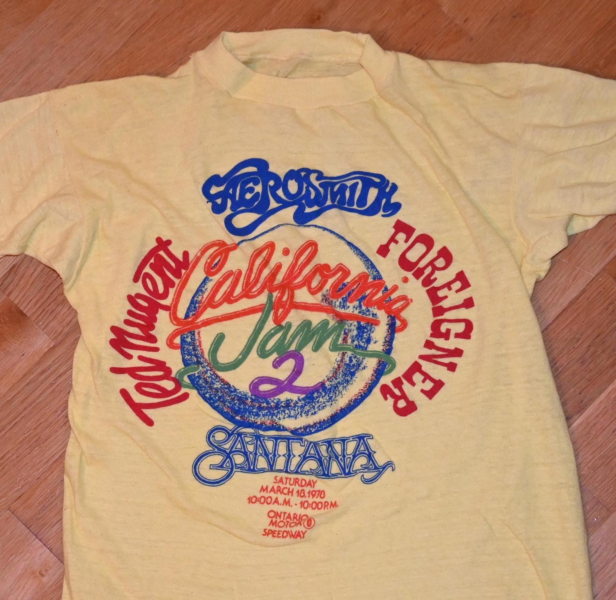 70s Santana T Shirt - Etsy