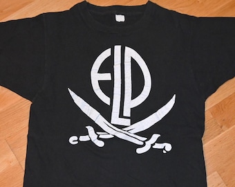 1978 ELP / EMERSON LaKE And PaLMER vintage zeldzame originele jaren 1970 rock concert tour prog-rock T-shirt (S/M) kleine jaren 70 tshirt vtg GiFT