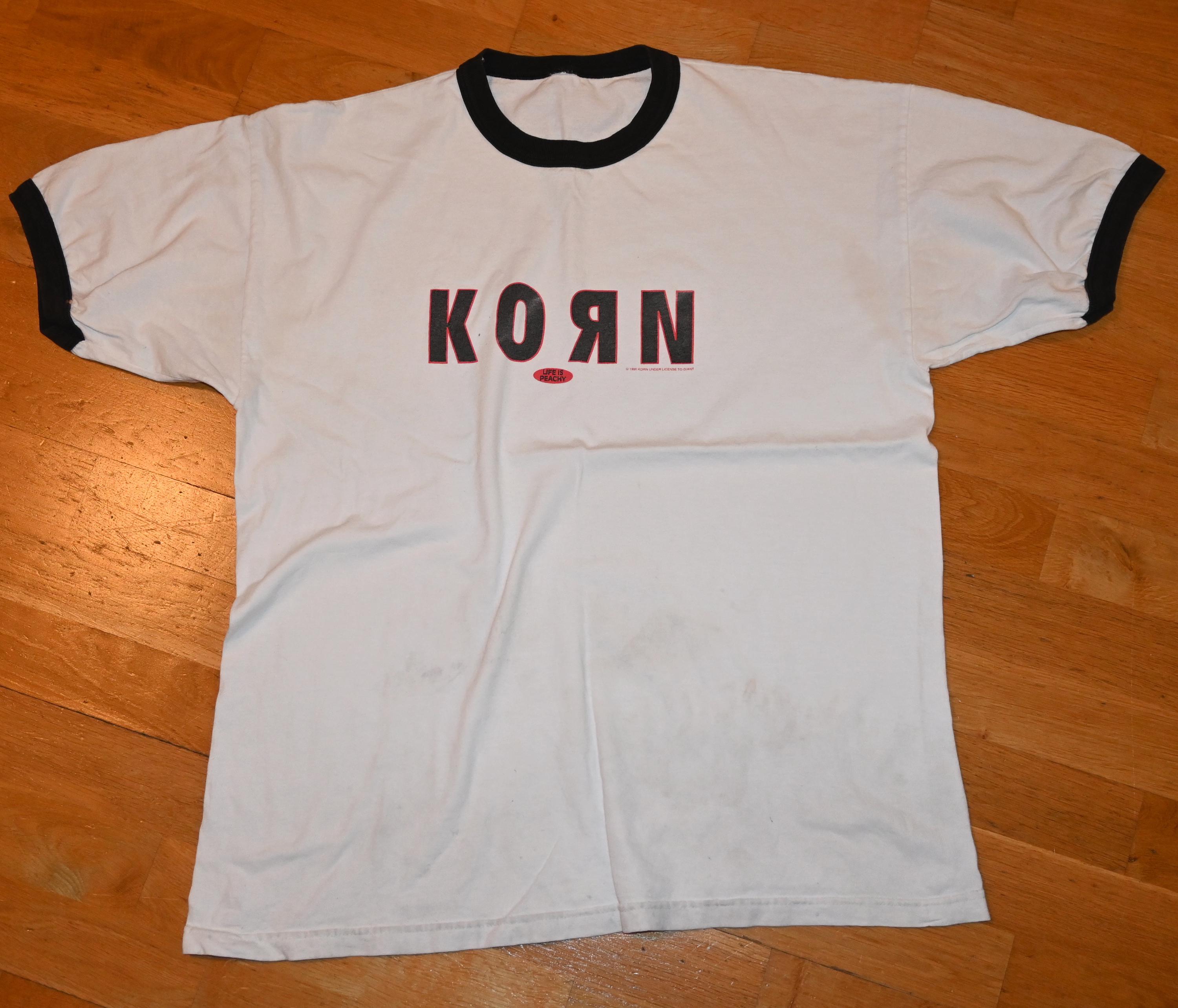 1996 KORN Vintage Original 1990's Concert Tour Metal Band Ringer