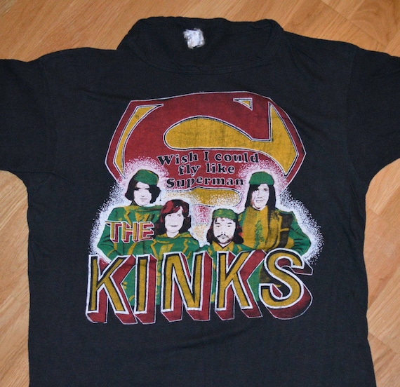 1979 the KINKS Vintage Rock Band Concert Tour Rare Original T 
