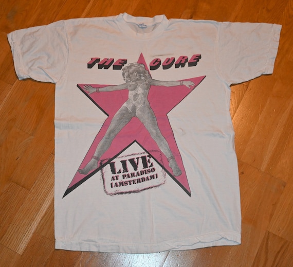 1980's THE CURE Vintage Original Rare! Tee Live at Paradiso