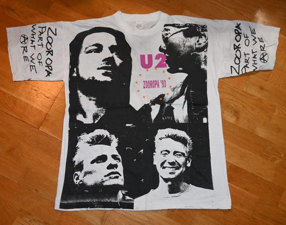 1993 U2 - Zooropa Tour IRELAND Vintage Original Irish Concert Rock