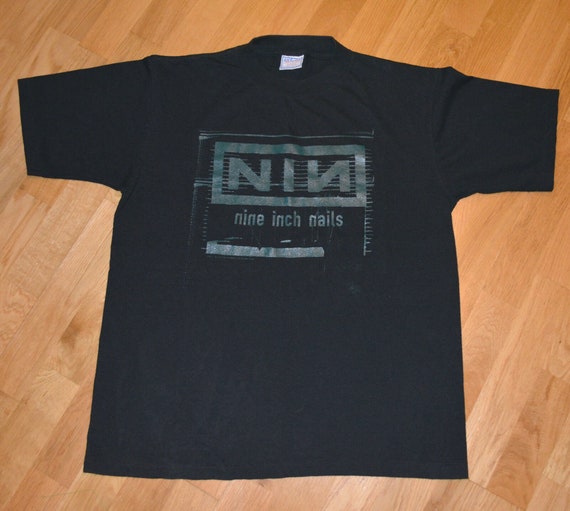 1996 NINE INCH NAILS vintage industrial rock meta… - image 1