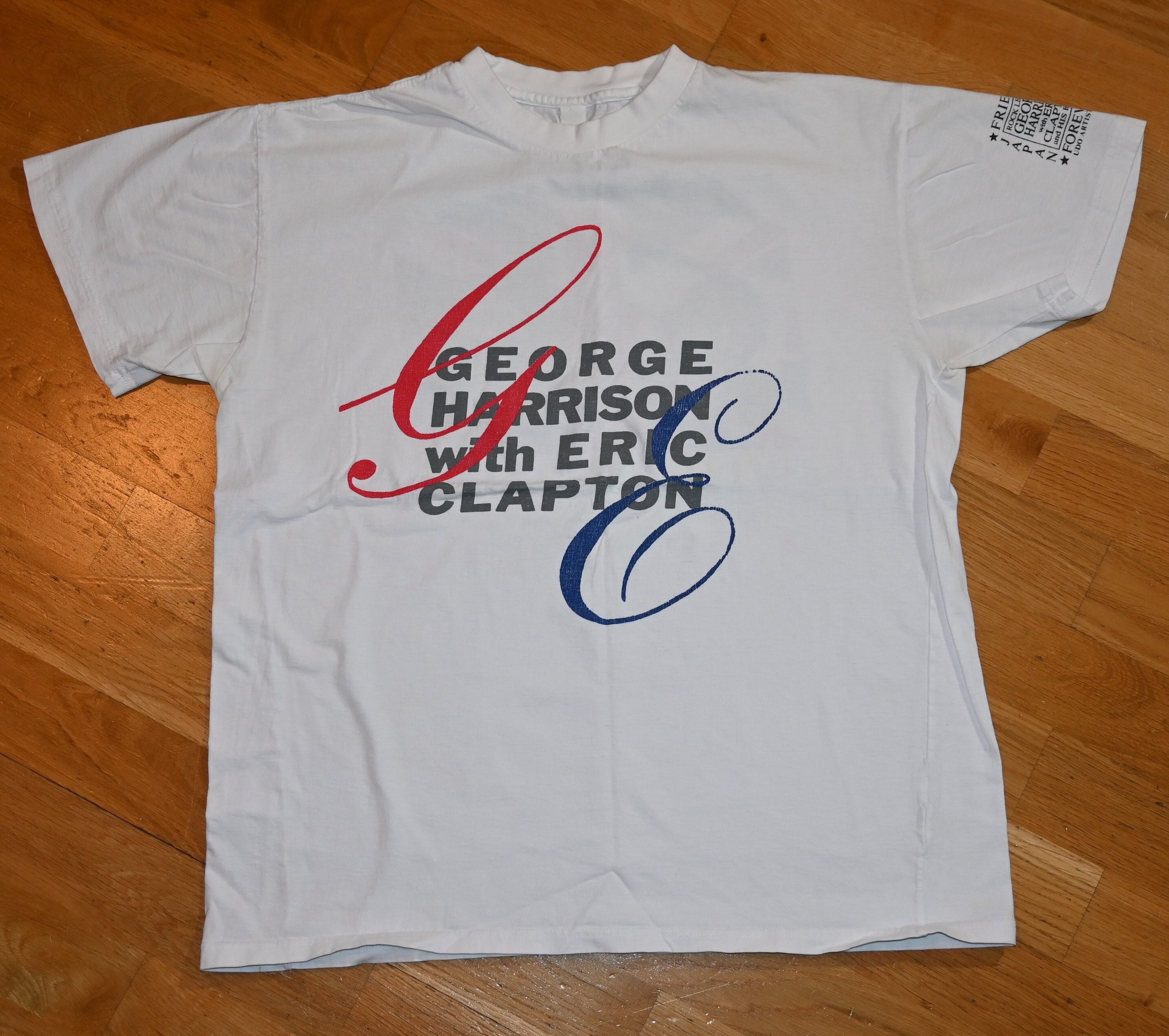 GEOGE HARRISON with ERIC CLAPTON Tシャツ L