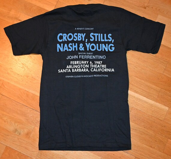 Crosby stills nash cheap and young shirt
