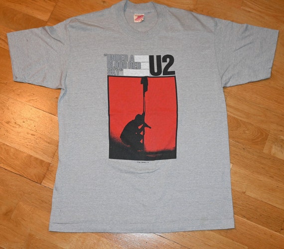 80s U2 Under A Blood Red Sky T-shirt, S/M, Vintage 1983