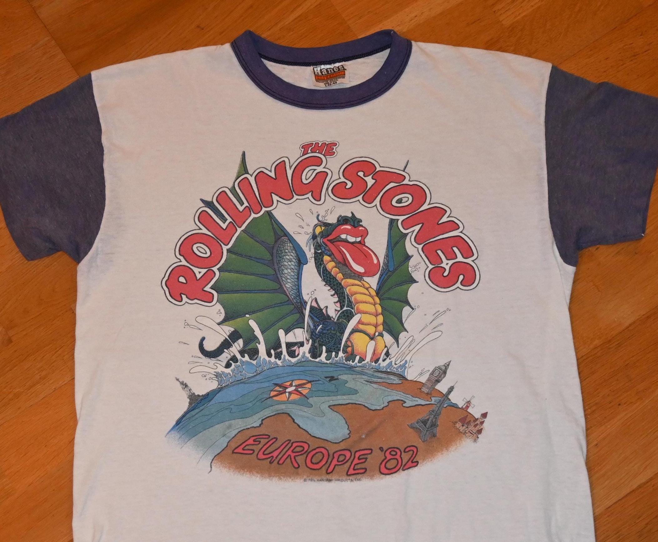1982 ROLLING STONES Vintage Original Rare! 82 Europe Tour Rock