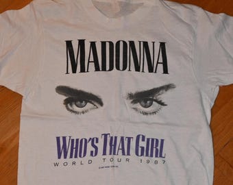 ヴィンテージ 1987 マドンナ Who's That Girl コンサート T