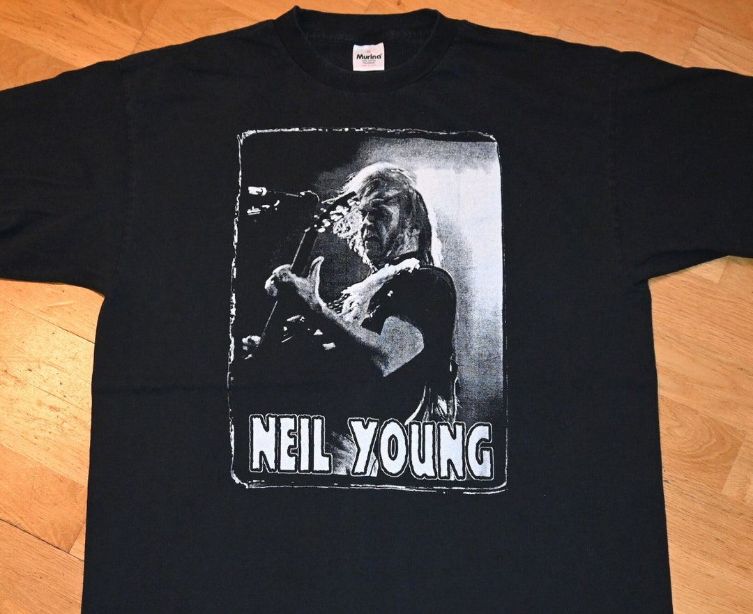 PONO MUSIC Neil Young Tシャツ 1990's NEIL YOUNG Vintage Rare 91 92 Tour Concert Garage