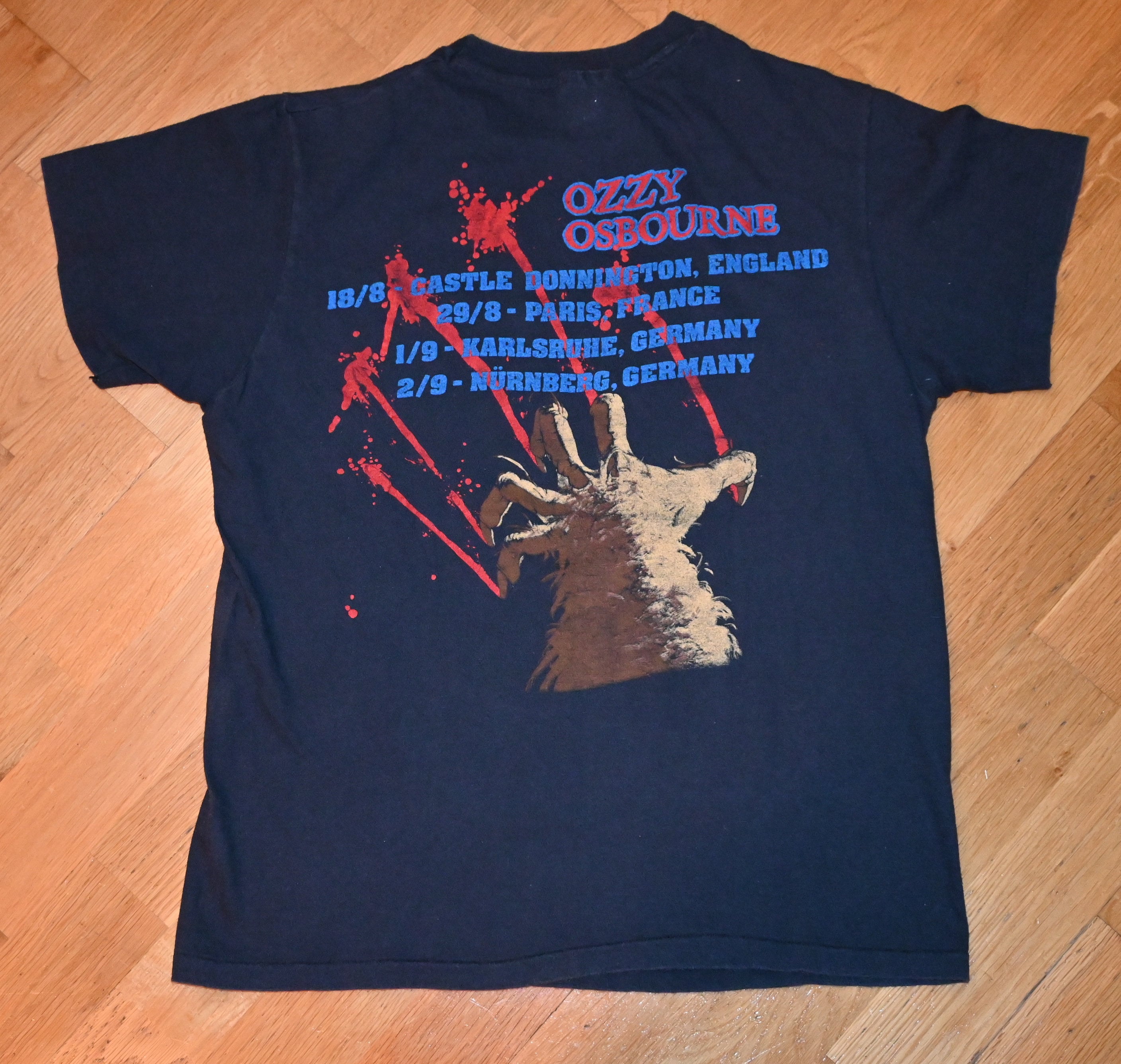 1984 OZZY OSBOURNE Vintage Rare! 1980's Euro Tour Concert Original