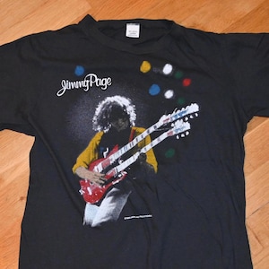 1980&#39;s JIMMY PAGE / The Firm vintage original rare 1985 Concert Tour band tee t-shirt (M/L) Large Led Zeppelin 70&#39;s 80&#39;s Vtg Tshirt GiFT