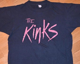 T-shirt Vintage The Kinks Band USA Tour Années 83 - Unisexe, Personnalisable, Tailles S à 5XL