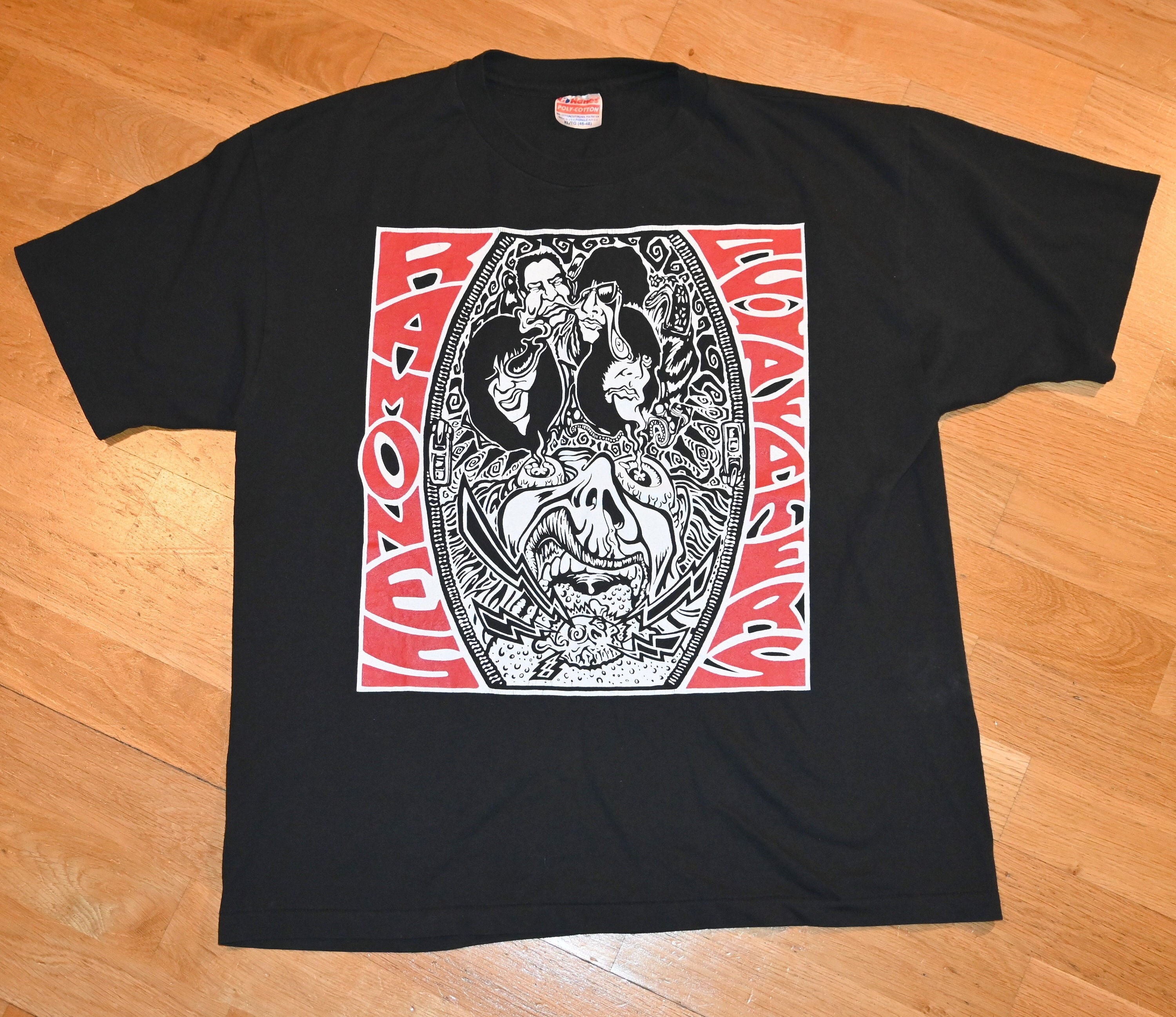 1990er Jahre THE Ramones Vintage selten 1994 Euro Tour Konzert Punk-Rock Original Band T-Shirt (XL) X-Large Europe Nyc Cbgb's 80er Jahre Tshirt Geschenk