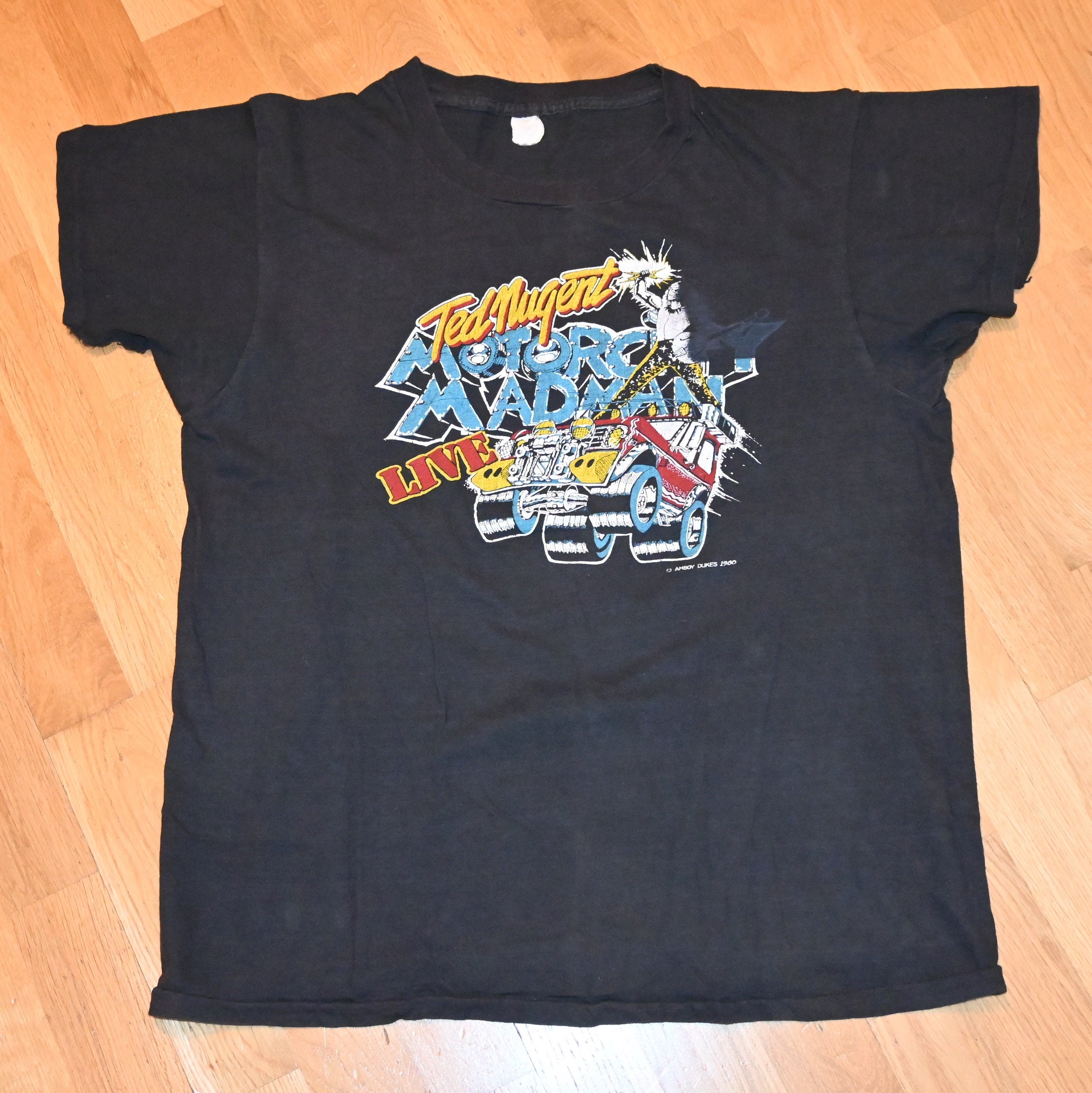 1980 TED NUGENT Vintage Concert Tour Rare Original Rock Metal T