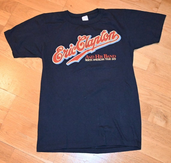 1979 ERIC CLAPTON vintage tshirt concert tour rar… - image 1