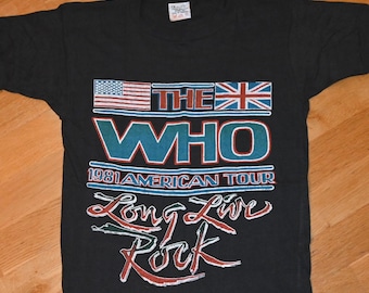 【ヴィンテージ THE WHO ザフー 1981 TOUR Tシャツ】 ヴィンテージ THE WHO ザフー 1981 TOUR Tシャツ】 The Who Vintage