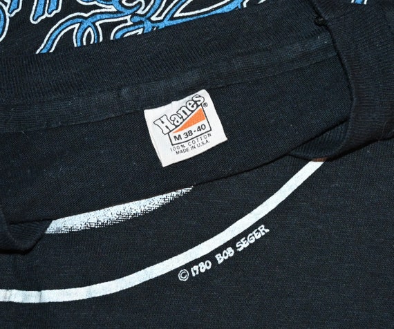 T-shirt Vintage Bob Seger & The Silver Bullet Band - Tournée Europe 1980 - Taille S, Fait Aux USA