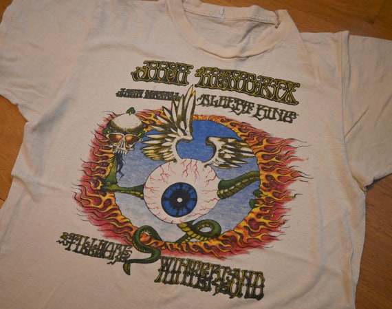 1973 JIMI HENDRIX Vintage Rare Rock Tee 70's 1970's T-shirt