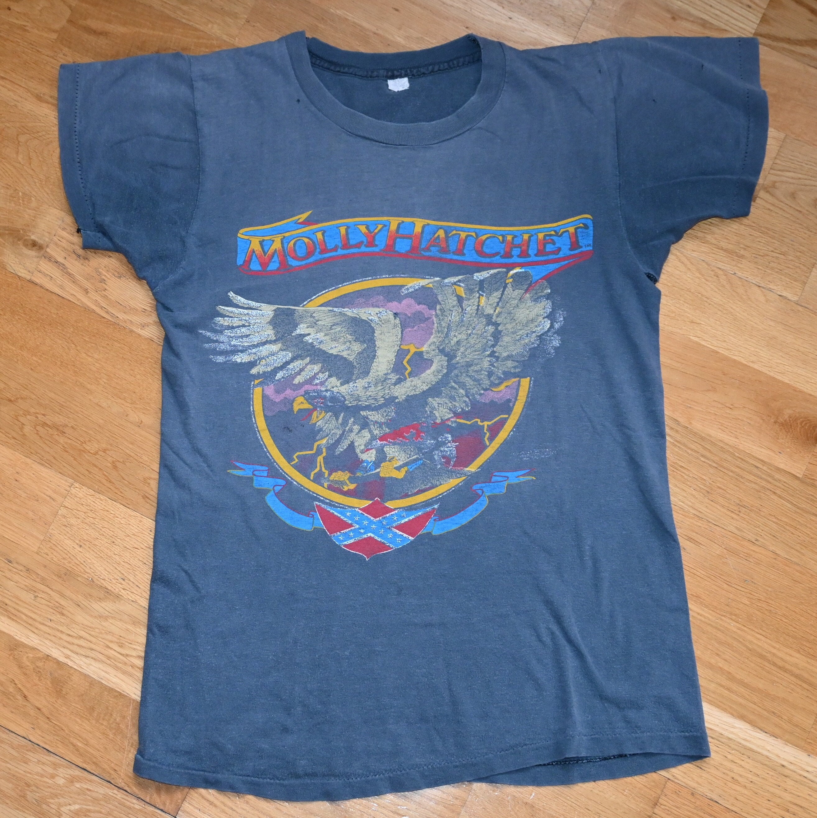 1981 MOLLY HATCHET Vintage Faded Concert 1980's Tour