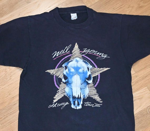 1985 NEIL YOUNG Vintage Rare Concert 1980's 80's Usa Tour Garage