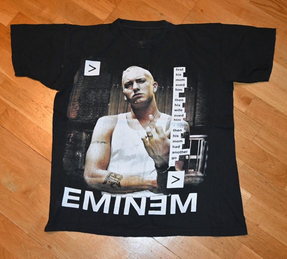 1990's EMINEM Vintage Original Hip-hop Rap Tee Concert Tour 1990's EMINEM Vintage Original Hip-hop Rap Tee Concert Tour
