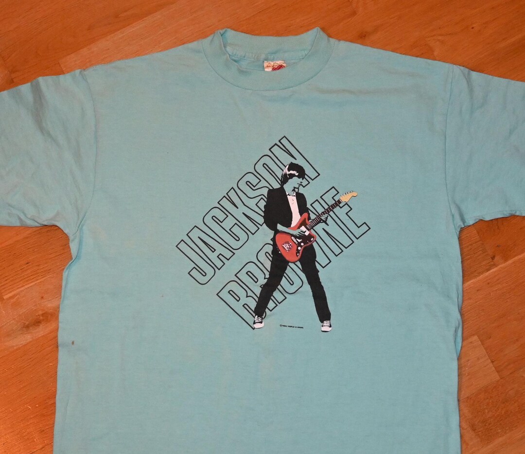 Jackson Browne 1983年ツアー Tシャツ M 1983 JACKSON BROWNE Vintage Original Rare 80's Concert Tour