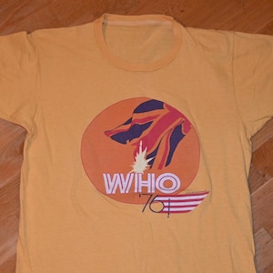1976 the Who Original USA & Canada Tour Shirt - Etsy