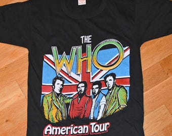 Original THE WHO 1982 Tour Vintage T SHIRT - Etsy